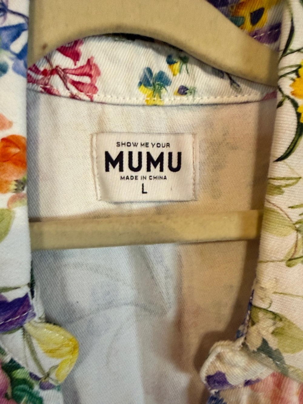 Show Me Your MuMu White Floral Quilted Vest with Multicolor Blooms - Picture 2 of 5